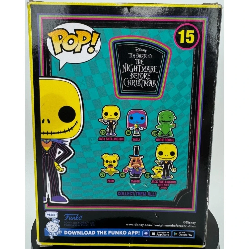 Funko Pop Disney Jack Skellington 15 Blacklight Nightmare Before Christmas